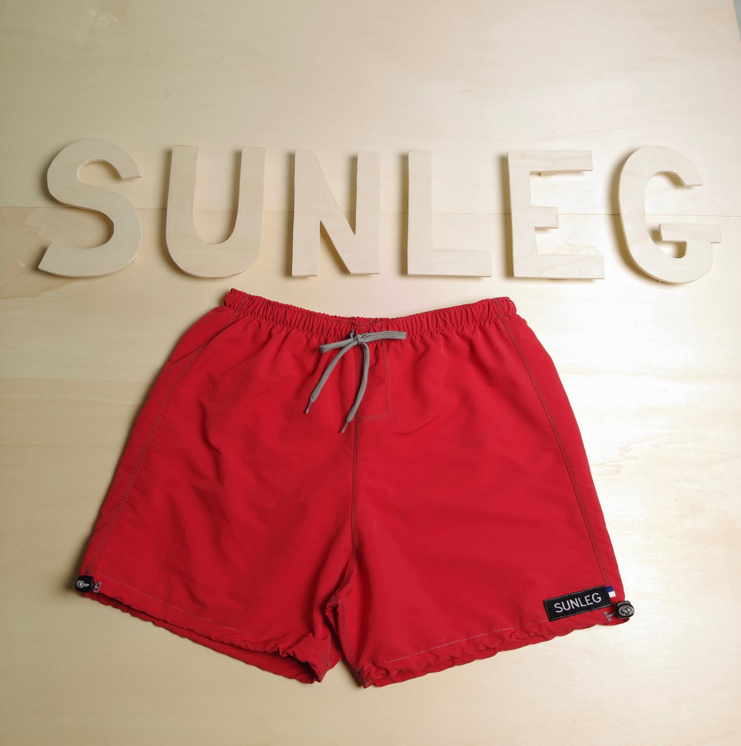 Short de bain SUNLEG ROUGE